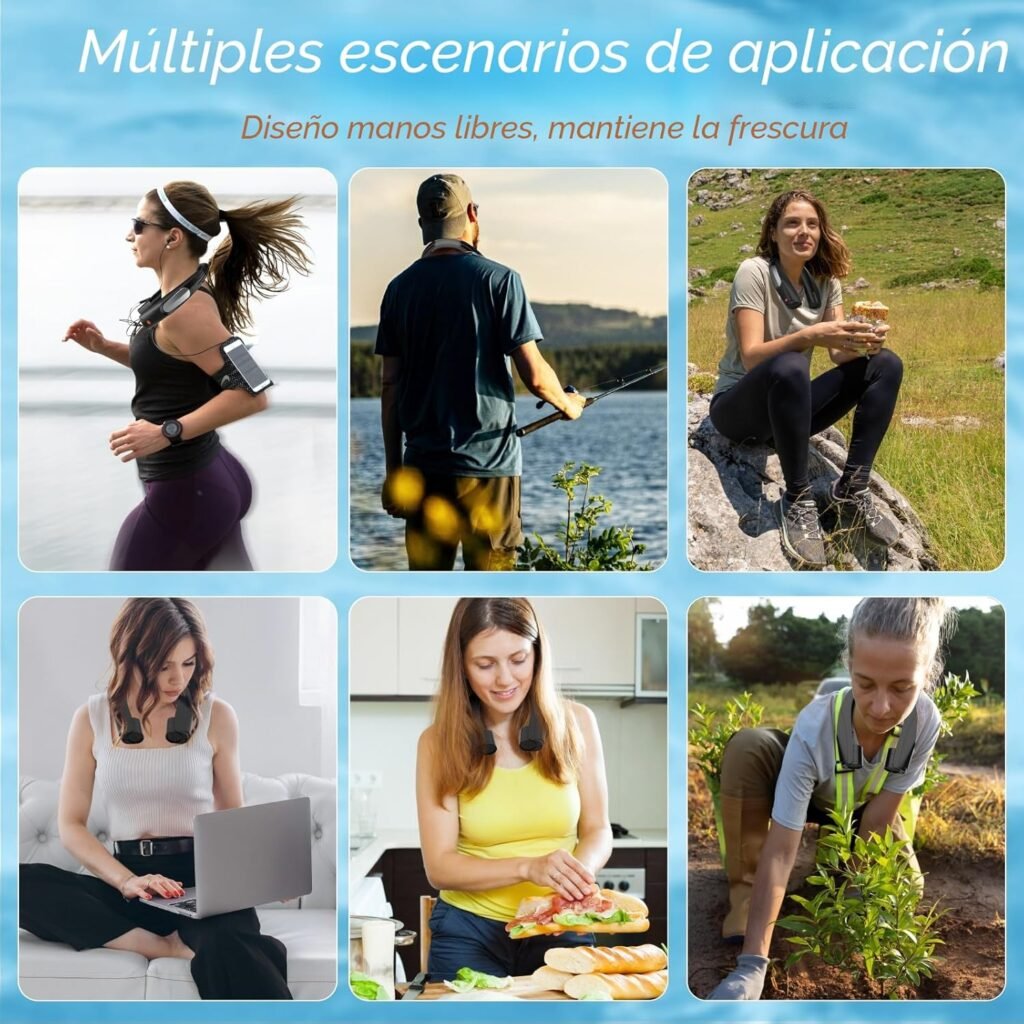 situaciones de uso de Ventilador de cuello portátil