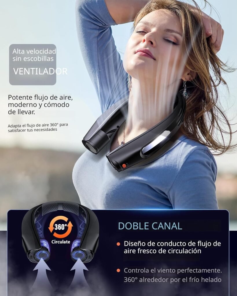 Ventilador de cuello portátil